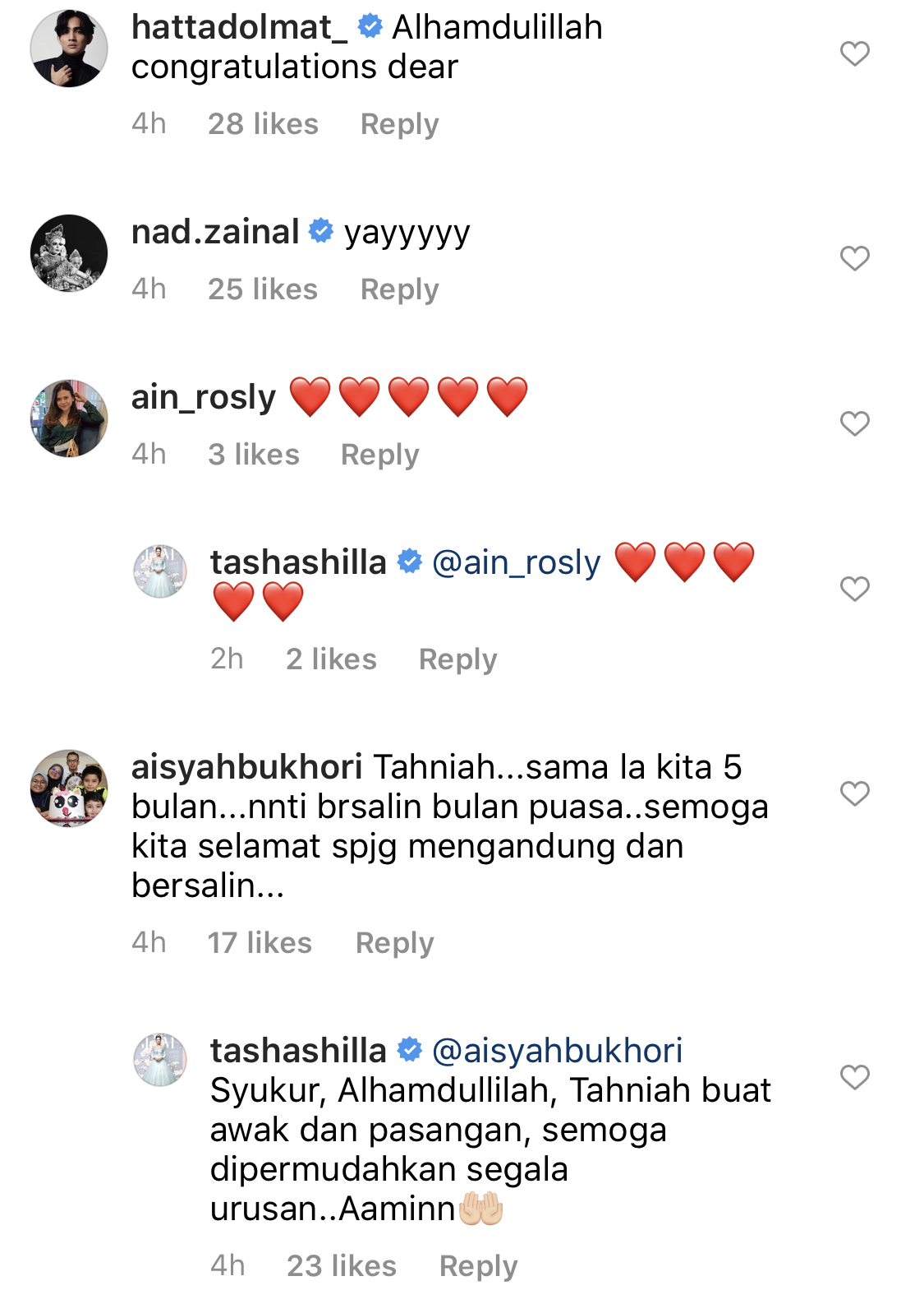 Tasha Shilla Sahkan Hamil 5 Bulan &#8211; “Mohon Doakan Yang Baik-Baik.”