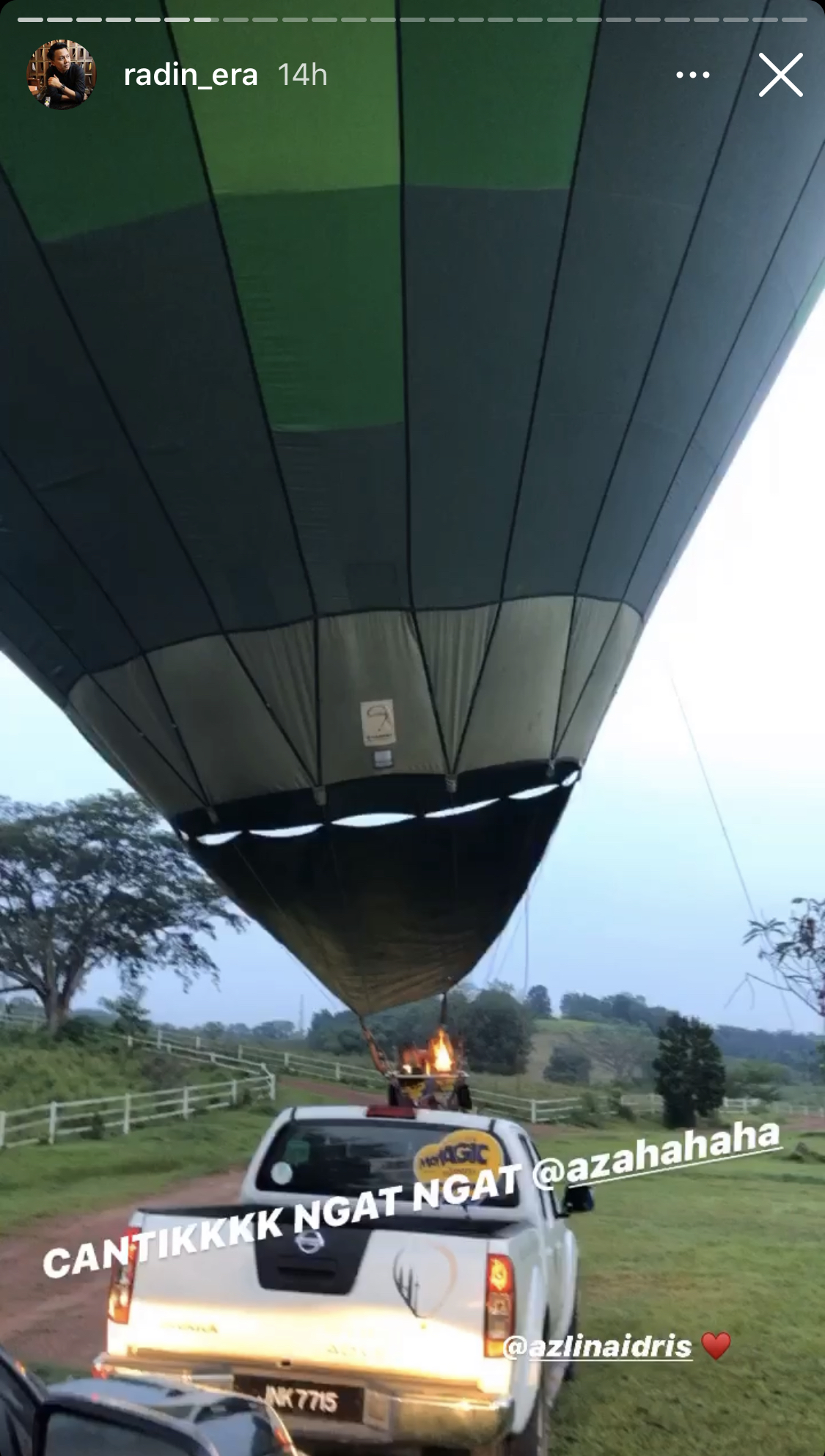 “Thank You So Much Sayang, The Best Birthday Surprise Ever,”- Radin Era Sewa Belon Udara Panas Sempena Hari Lahir Kekasih, Sweet Betul!