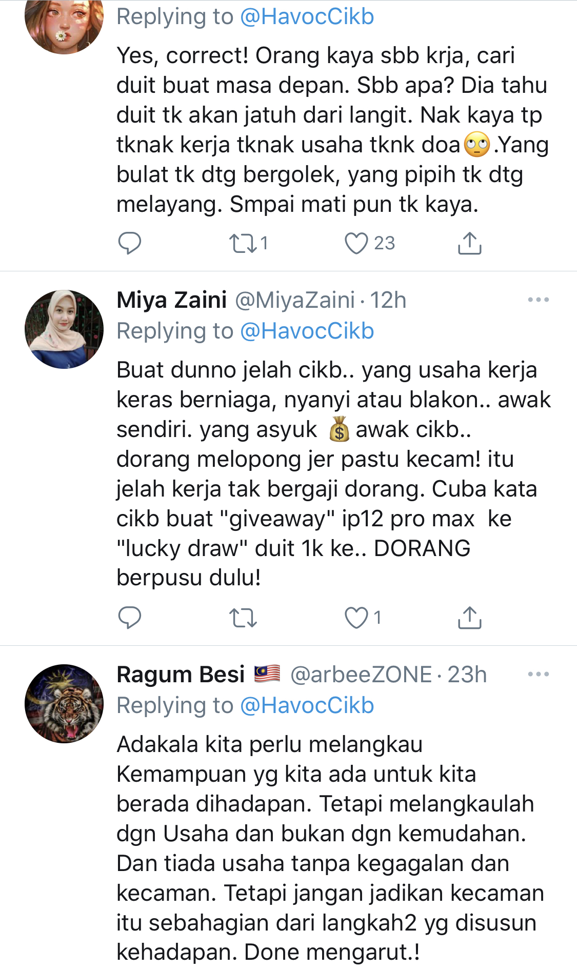 “Bukan Duduk Rumah Goyang Kaki…,” – Masuk Industri Seni Atas Tiket ‘Anak Orang Kaya’? Cik B Tempelak Si Kaki Dengki!