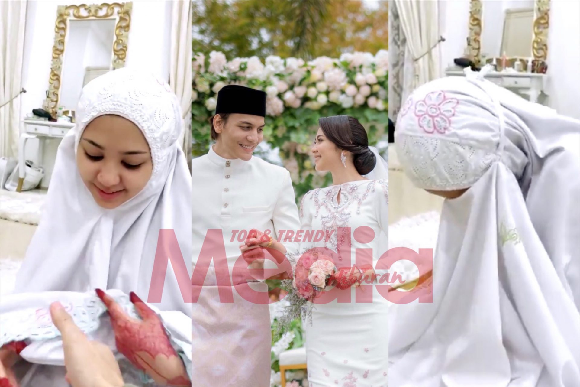 “Eh, Dah Ada Makmum&#8230;,”- Pertama Kali Solat Jemaah Bersama Sebagai Suami Isteri, Ramai Cair Tengok Telatah Romantis Ikmal Amry &#038; Isteri