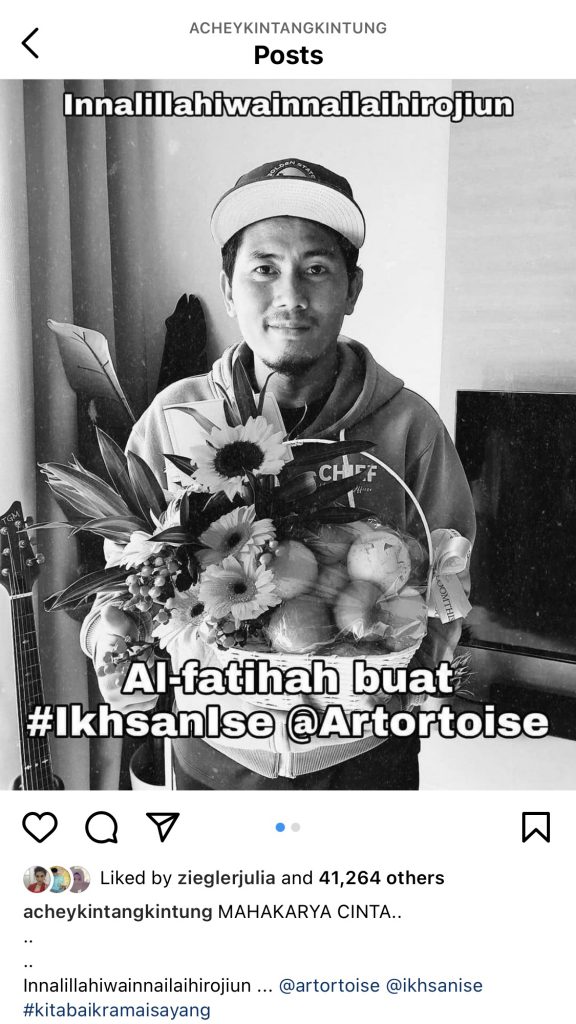 Pelukis Karikatur Terkenal Artortoise Meninggal Dunia, Achey Luah Rasa