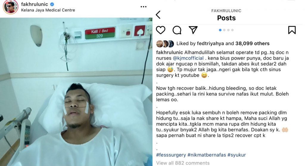 Fakhrul UNIC Selamat Jalani Pembedahan