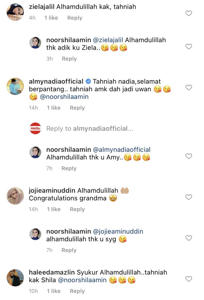 “Sangat Happy,” – Noorshila Amin Selamat Timang Cucu Sulung, Tahniah!