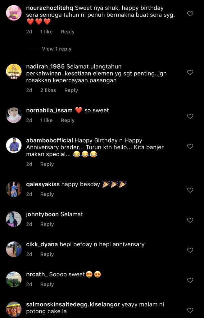 Shuk Sahar Beri Ucapan Buat Isteri Sempena Hari Jadi &#038; Anniversary &#8211; “I Minta Maaf Atas Segala Apa Yang Berlaku.”