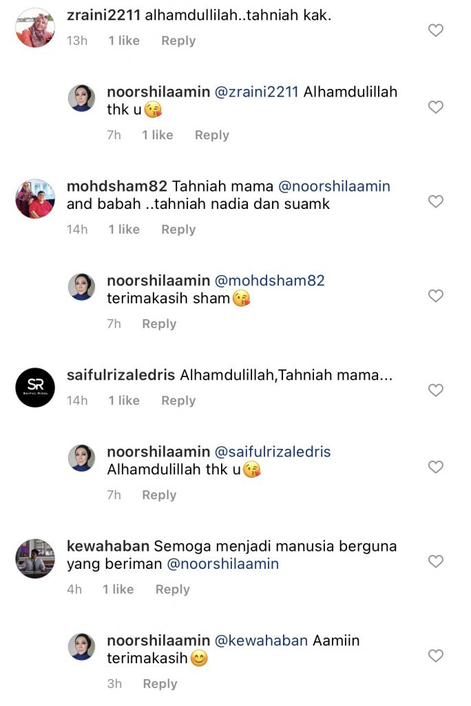 “Sangat Happy,” – Noorshila Amin Selamat Timang Cucu Sulung, Tahniah!