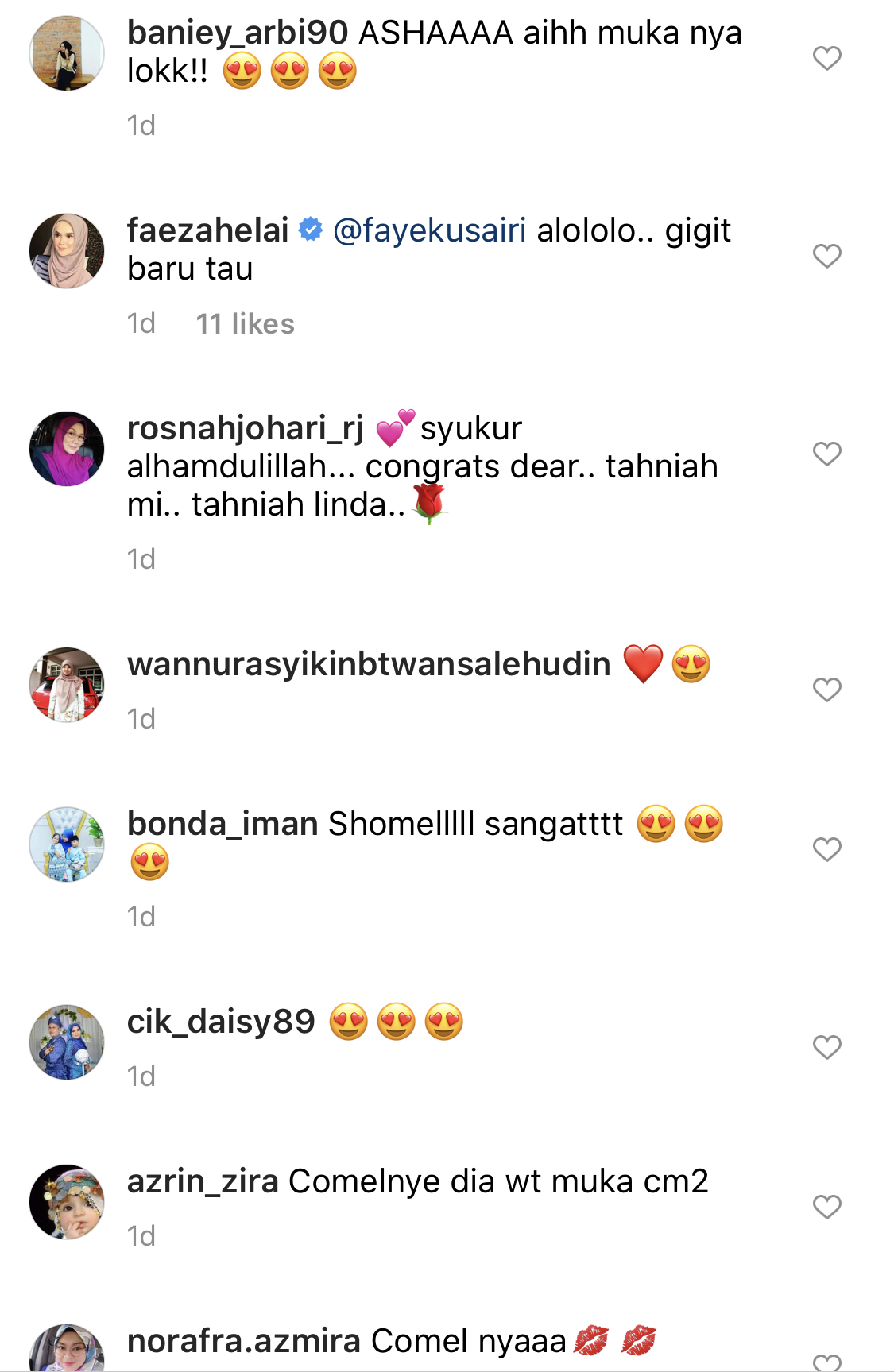 Faye Kusairi Kongsi Wajah Anak Buat Peminat, Asha Azmi Nama Diberi