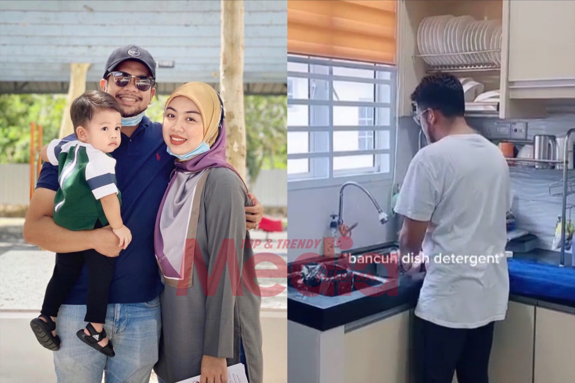 “Mudahkan Kerja-Kerja Macam Ni Pun Dah Cukup Membahagiakan,” &#8211; Suami Bantu Cuci Pinggan Mangkuk, Tasha Manshahar Luah Rasa Terharu