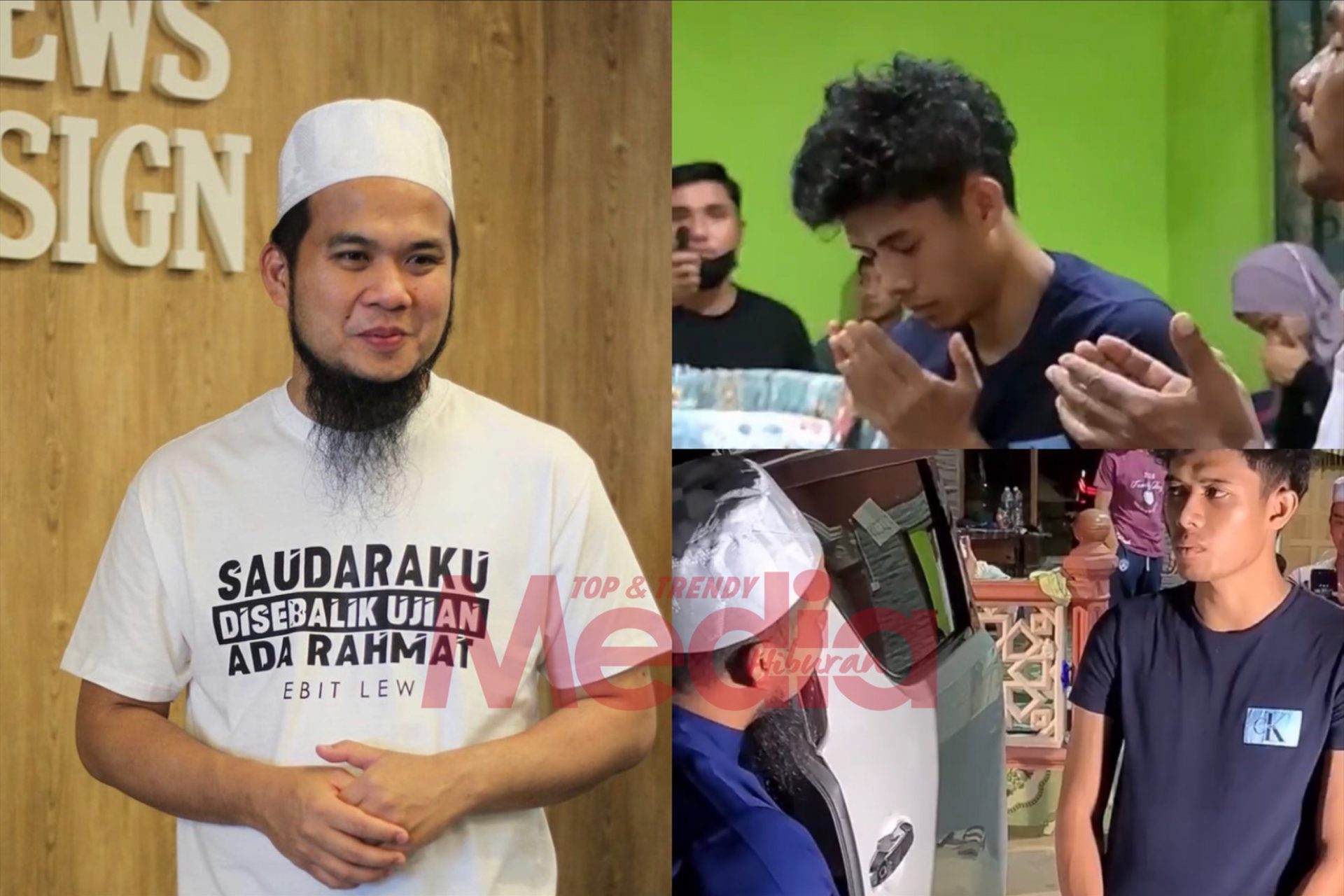 “Jarang Saya Menangis&#8230;,” &#8211; Ziarah Keluarga Syafiq Ahmad, Ustaz Ebit Lew Tak Dapat Tahan Air Mata Sebab&#8230;