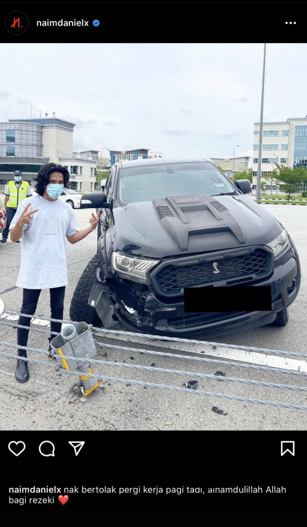 Naim Daniel Kemalangan Pagi Tadi, Rahang Terkehel