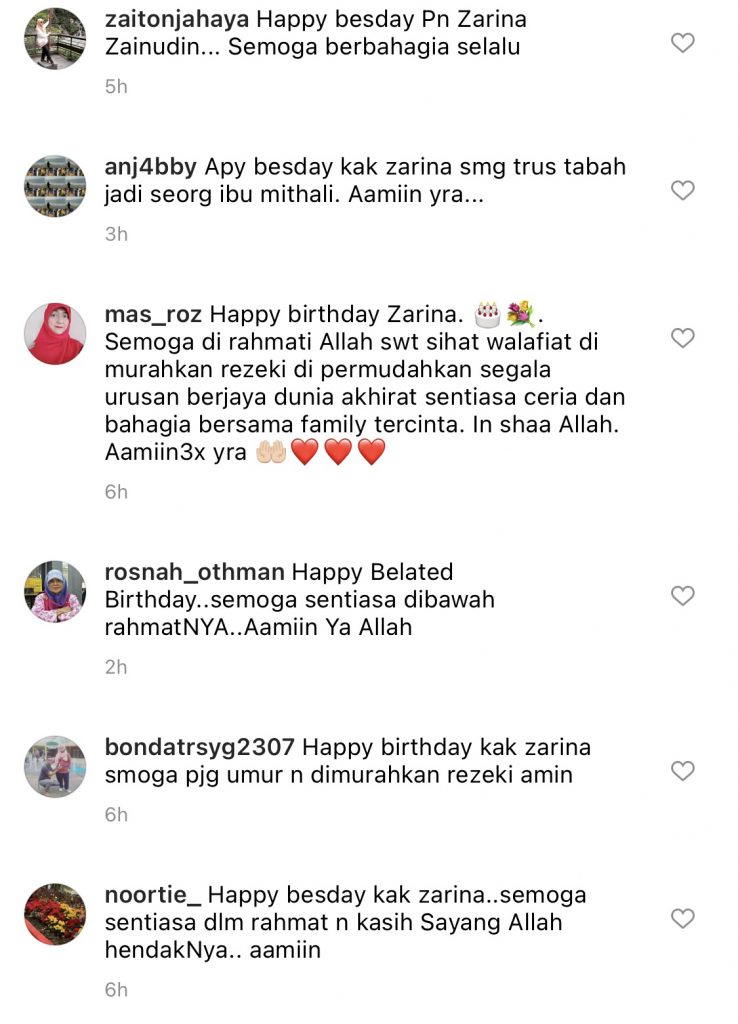 Genap Usia 50 Tahun, Zarina Zainuddin Syukuri Apa Yang Allah Beri, Rasa Hati Lebih Tenang