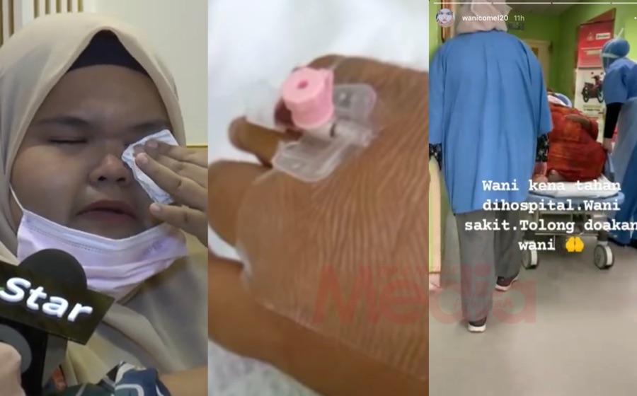 “Wani Sakit. Tolong Doakan Wani,” – Masuk Hospital, Wani Comel Alami Jangkitan Kuman Di Paru-Paru