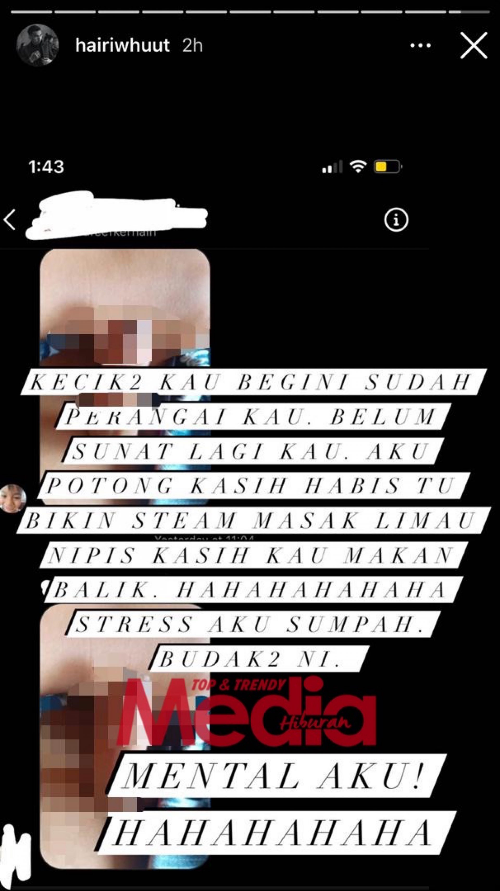 “Belum Sunat Lagi Kau. Aku Potong Kasi Habis Bikin Steam Masak Limau Nipis,” – MK K-Clique Sound Siapa Tu?