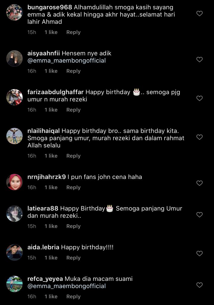 “Muka Sama Macam Husband?,” – Emma Kongsi Foto Adik Sempena Hari Jadi, Peminat Kata Wajah Ahmad Maembong Mirip Abang Ipar
