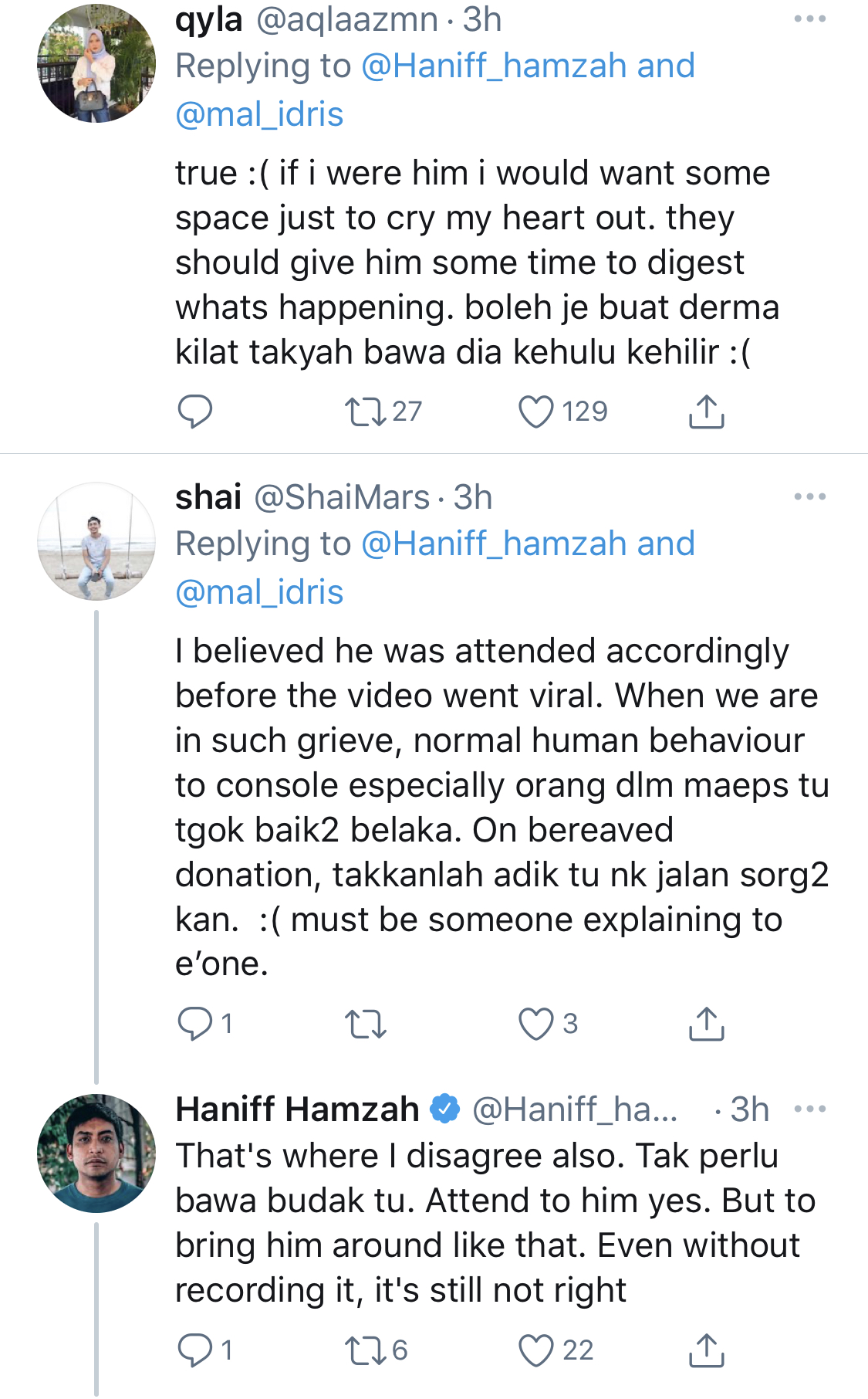 “Sesuatu Berlaku Kepada Saya, Jangan Bawa Anak Saya Berarak Seperti Itu,” &#8211; Haniff Hamzah Komen Fasal Video Viral