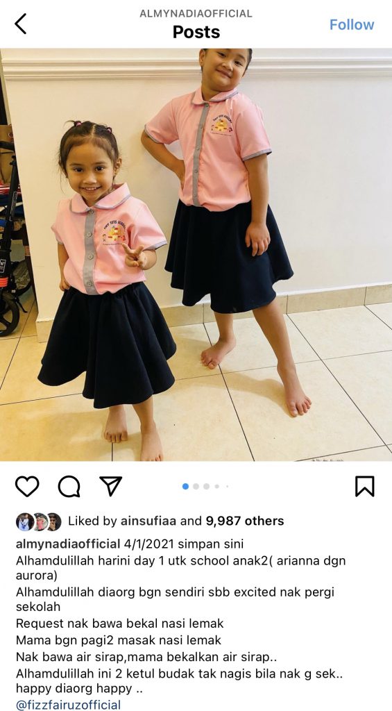 “Bangun Pagi-Pagi Masak Nasi Lemak,” – Siap Nak Bawa Air Sirap, Anak Teruja Nak Mula Sesi Persekolahan, Almy Nadia Kongsi Cerita