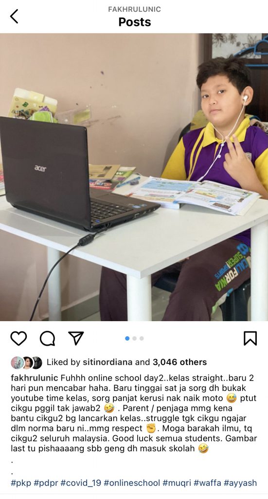 “Sorang Dah Bukak YouTube Masa Kelas, Sorang Panjat Kerusi,” – Fakhrul UNIC Akui Sangat Mencabar Untuk Lakukan PdPR