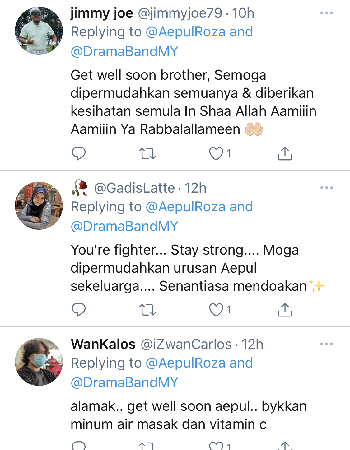 Selepas Drummer Drama Band, Aepul Roza Pula Positif Covid-19 &#8211; “Saya Sudah Mula Self-Quarantine, Doakan Kami Sekeluarga.”