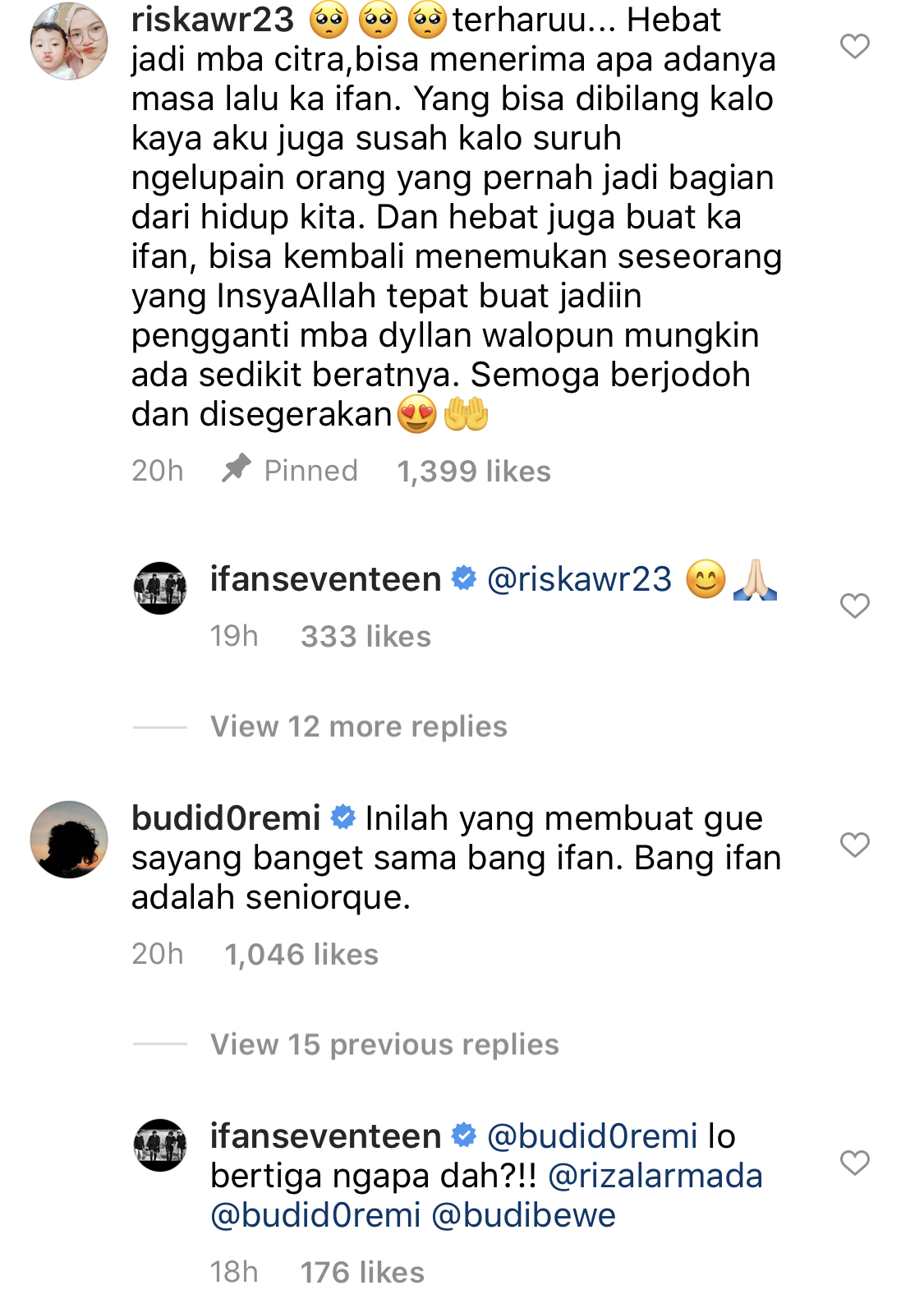 “Setengah Hatiku Telah Hilang Bersamaan Perginya Dylan&#8230;,” &#8211; Sudah Bertemu Kekasih Hati, Ini Cara Ifan Seventeen Luah Rasa Cinta