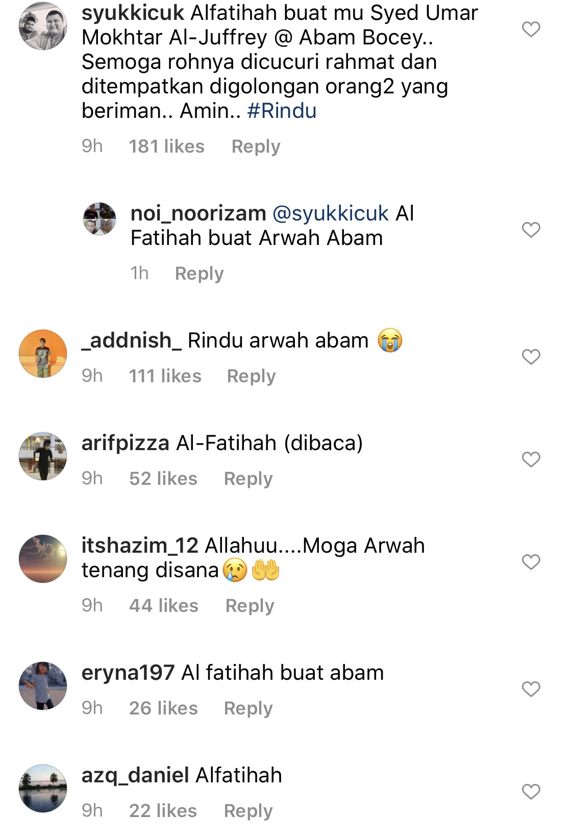 “Dah La, Nanti Orang Kata Aku Gila Pula,” – Genap 33 Tahun, Ucapan Achey Bocey Sempena Hari Lahir Arwah Abam Bikin Ramai Sebak