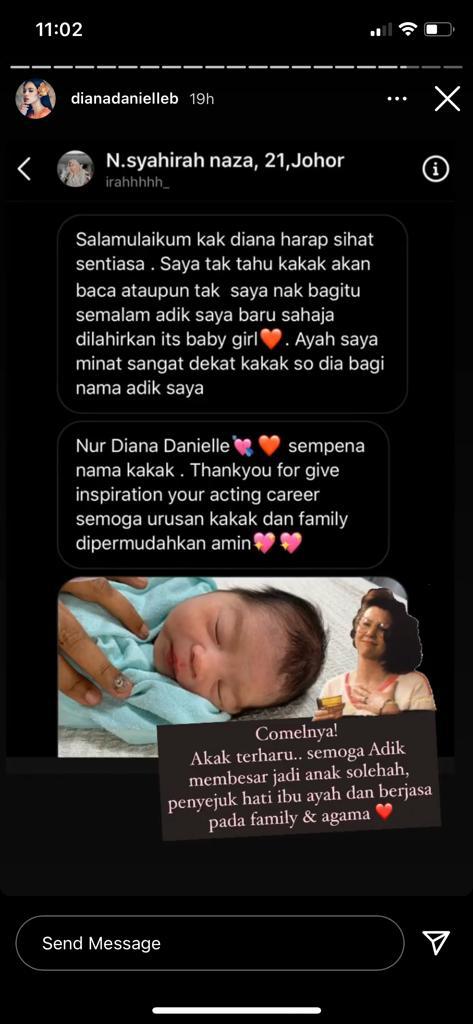 “Ayah Saya Minat Sangat Dengan Kakak,” &#8211; Bapa Ini Namakan Anaknya Nur Diana Danielle, Lihat Ini Reaksi Tuan Badan