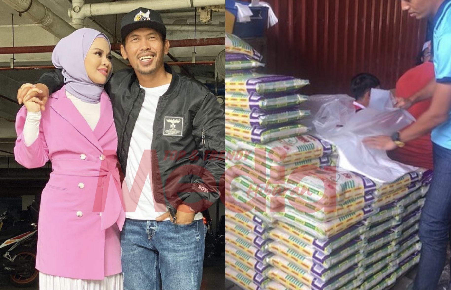 Siti Sarah & Shuib Hantar Misi Bantuan Kepada Mangsa Banjir Di Pahang
