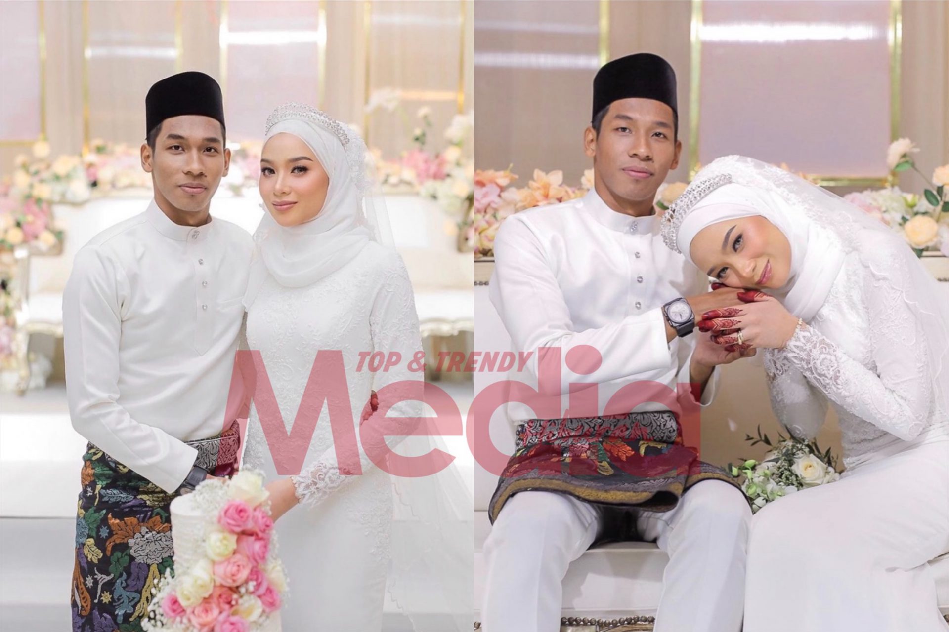 Tahniah! Pemain Pertahanan JDT, Syazwan Andik Selamat Bernikah Dengan Bekas Peserta Top 20 Dewi Remaja