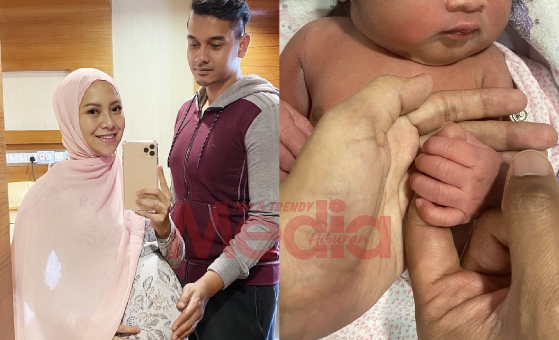 Mawar Rashid Selamat Bersalin Normal, Namakan ‘Baby Girl’ Raden Seri Rossabella Cinta