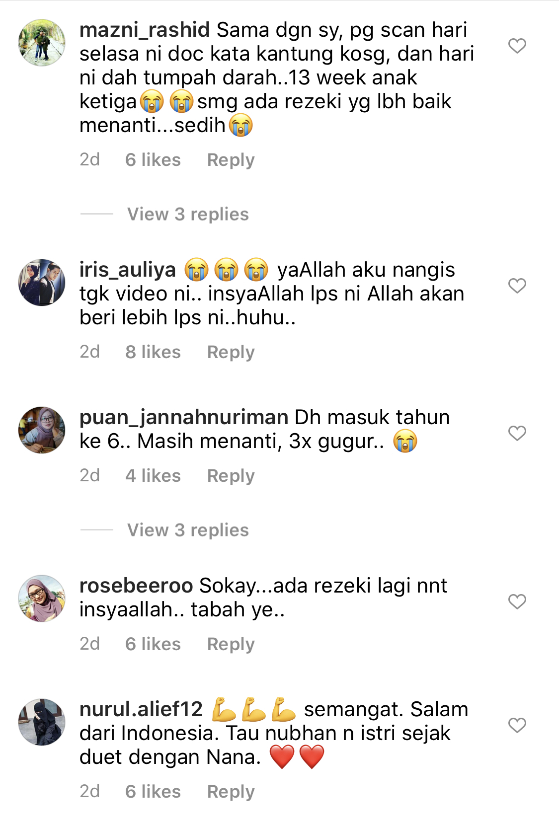 “Takda Rezeki Anak Ke-3,” – Isteri Nubhan Keguguran Selepas Hamil 7 Minggu