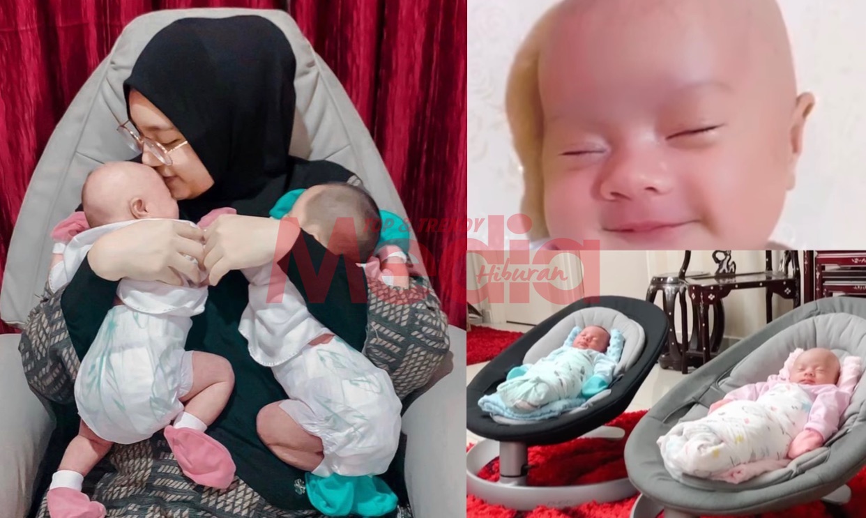 “Ya Allah Comelnya!,” – Baru Berusia 1 Bulan, Ainan Tasneem Kongsi Foto Anak Kembar Sepasang