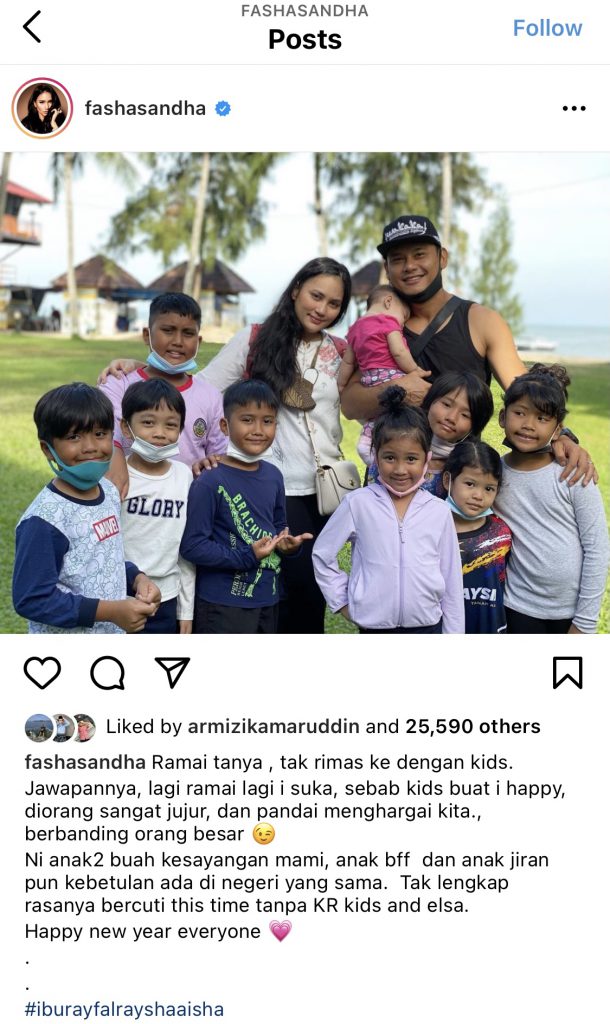 “Lagi Ramai Lagi I Suka Sebab&#8230;” &#8211; Tak Pernah Rasa Rimas, Fasha Sandha Gembira Isi Masa Dengan Anak Saudara