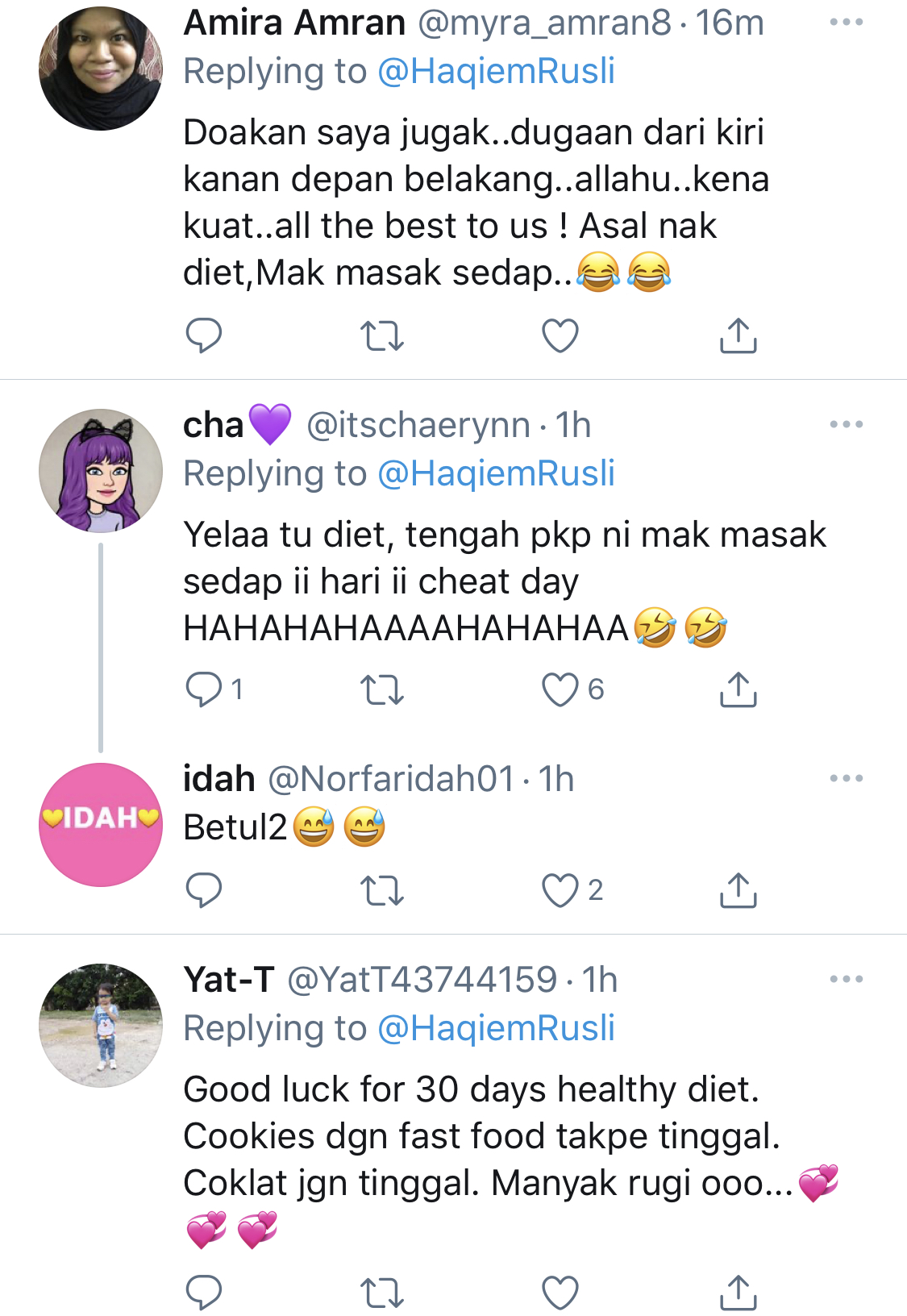 “No More Cookies, Fast Food,” &#8211; Sediakan Stok Makanan Sihat, Diet 30 Hari Haqiem Rusli Bermula Esok