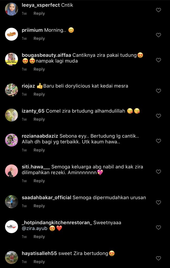 “Cantik Benar Wife Bertudung,” &#8211; Isteri Tampil Berhijab, Instagram Nabil Ahmad &#038; Zira Dihujani Doa Positif, Ramai Yang Suka