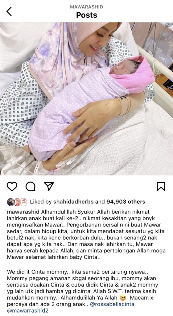 “Pegang Amanah Sebagai Ibu,” – Bertarung Nyawa, Mawar Rashid Cerita Alami Kesakitan Bersalin, Terbit Rasa Insaf