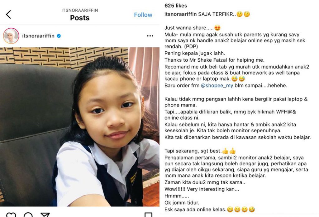 “Zaman Kita Dulu Memang Tak Sama…,” – Sesi Kelas PdPR, Nora Ariffin Anggap Satu Hikmah Positif