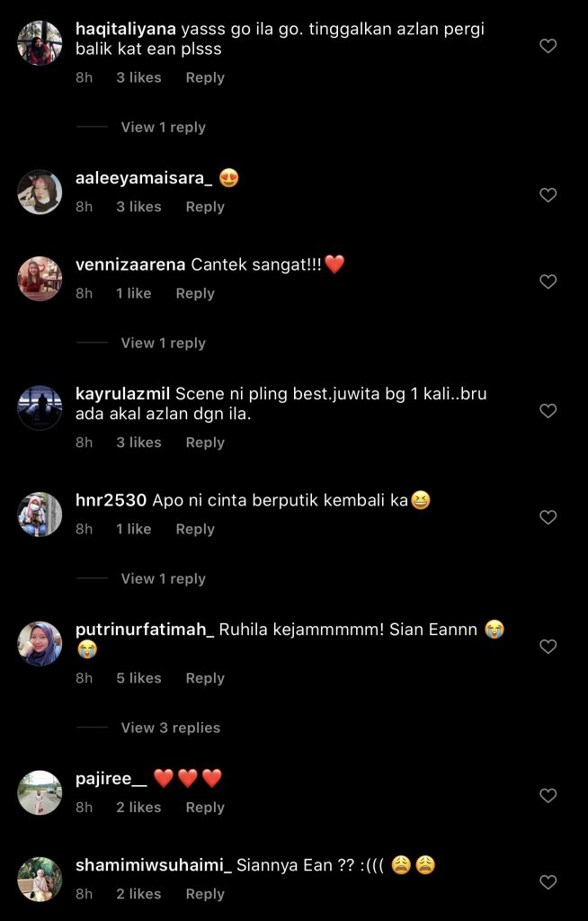 “Apa Ni Isteri Orang Jumpa Bekas Boyfriend?” – Babak Ruhila Jumpa Ean, Instagram Elvina Mohamad Dihujani Teka-Teki Peminat Drama