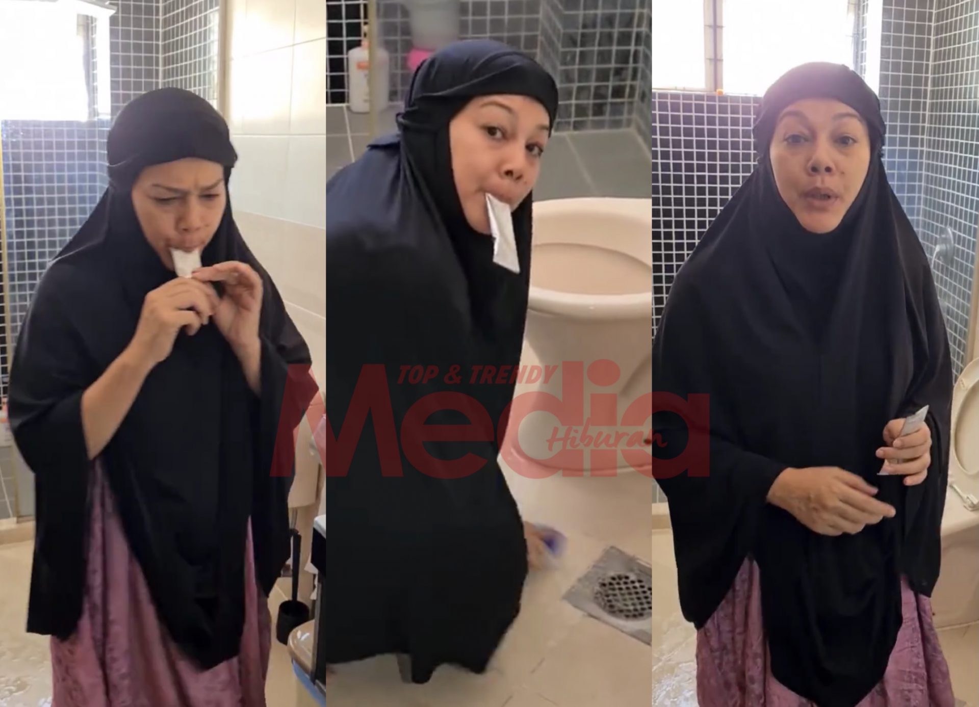 “Makan Dalam Bilik Air Depan Jamban Pulak Tu,” &#8211; Tak Geli Ke? Video Sharifah Shahirah Jadi Perhatian Sebab&#8230;