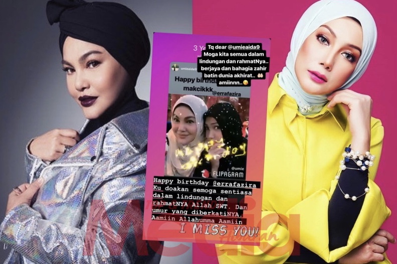 “I Miss You,” &#8211; Ini Dedikasi Datin Seri Umie Aida Sempena Birthday Erra Fazira, Doa Moga Sentiasa Berada Dalam RahmatNya