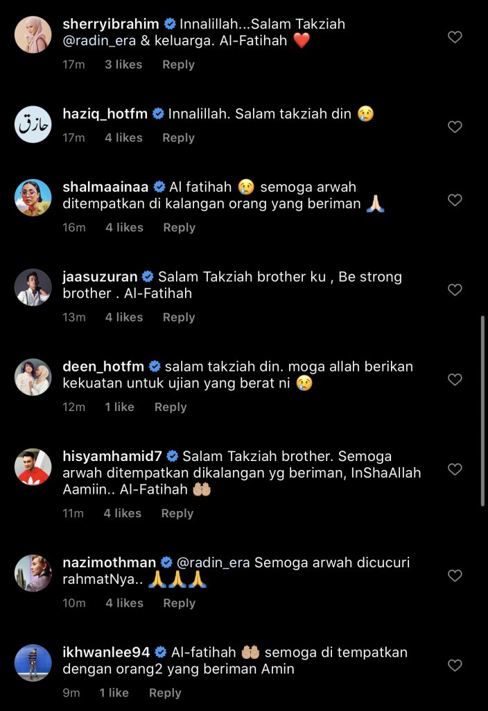 Al-Fatihah… Ibu Penyampai Radio, Radin Era Meninggal Dunia