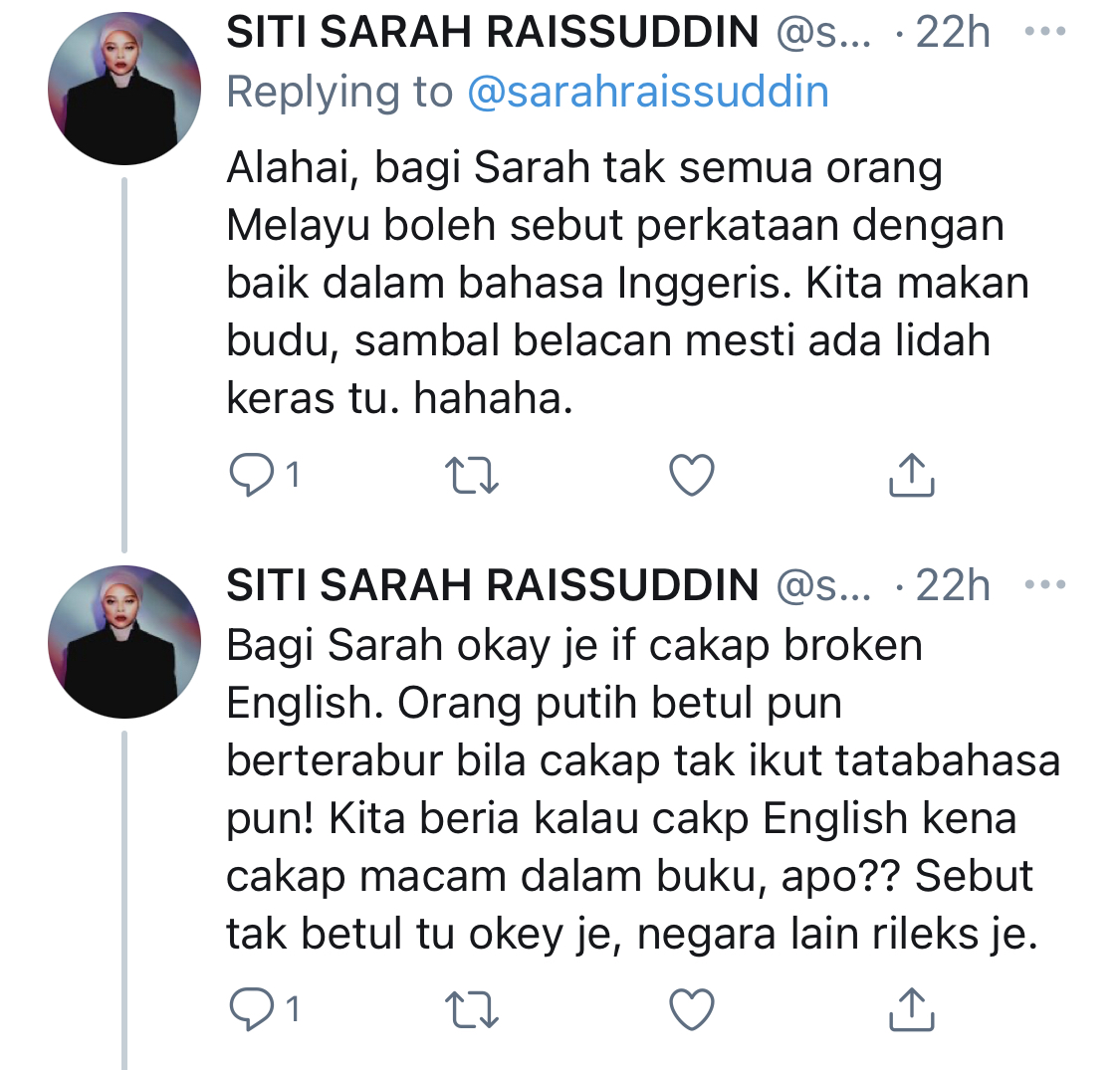 “Kalau Melayu Cakap Orang Putih Salah, Kau Kata Bodoh,” &#8211; Ini Pandangan Jujur Siti Sarah