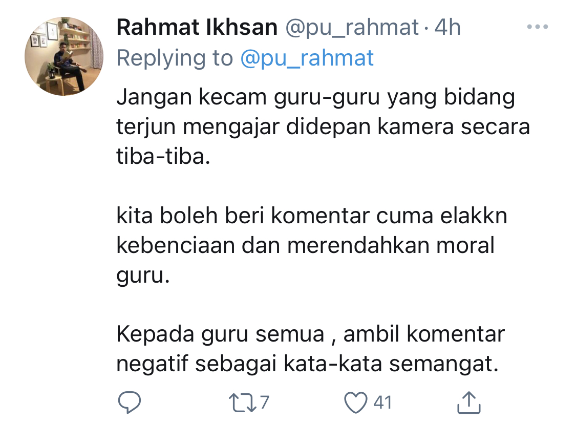 “Jangan Kecam Guru-Guru Yang Bidan Terjun&#8230;,” &#8211; Ramai Kritik Cara Penyampaian Cikgu Di TV, PU Rahmat Sifatkan Bukan Mudah Bercakap Depan Kamera!