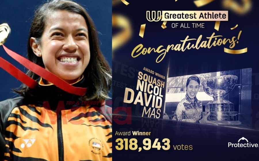 Raih 318,943 Undian, Nicol David Atlet Terunggul Sepanjang Zaman, Legenda Tarik Tali Ireland James Kehoe Di Tempat Kedua!