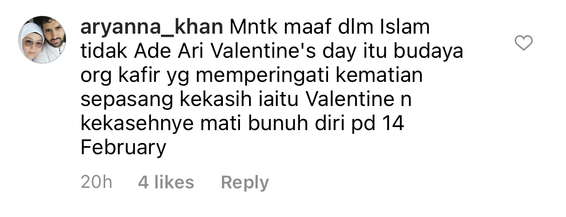 “Minta Maaf Dalam Islam Tidak Ada Hari Valentines&#8230;,”- Ditegur Gara-Gara Ucapan Buat Isteri, Ini Reaksi Balas Edika Yusof