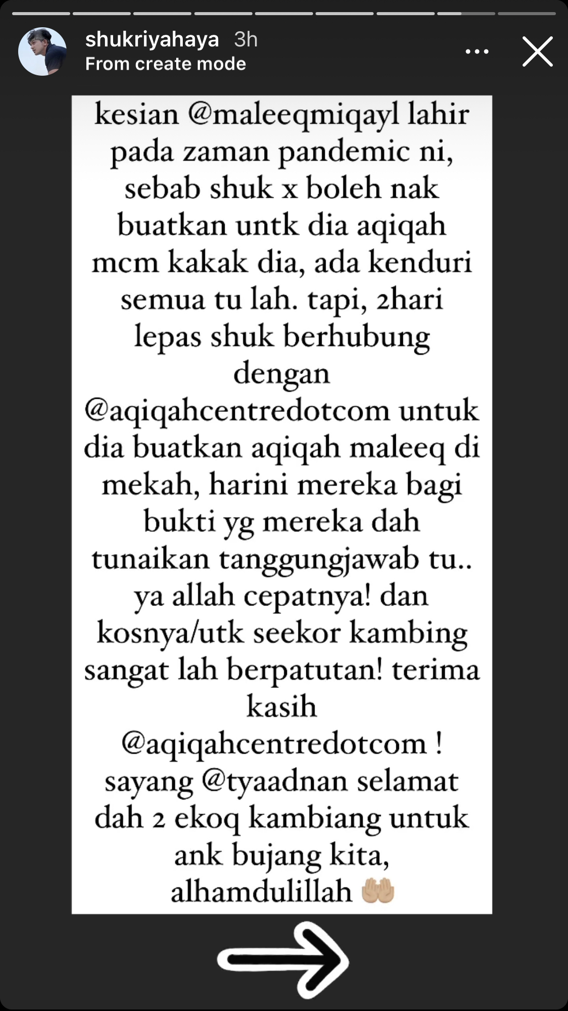 “Kesian Maleeq Miqayl Lahir Pada Zaman Pendemik,” – Negara Masih Lagi PKP, Shukri Yahaya Buat Majlis Aqiqah Anak Lelaki Di Mekah