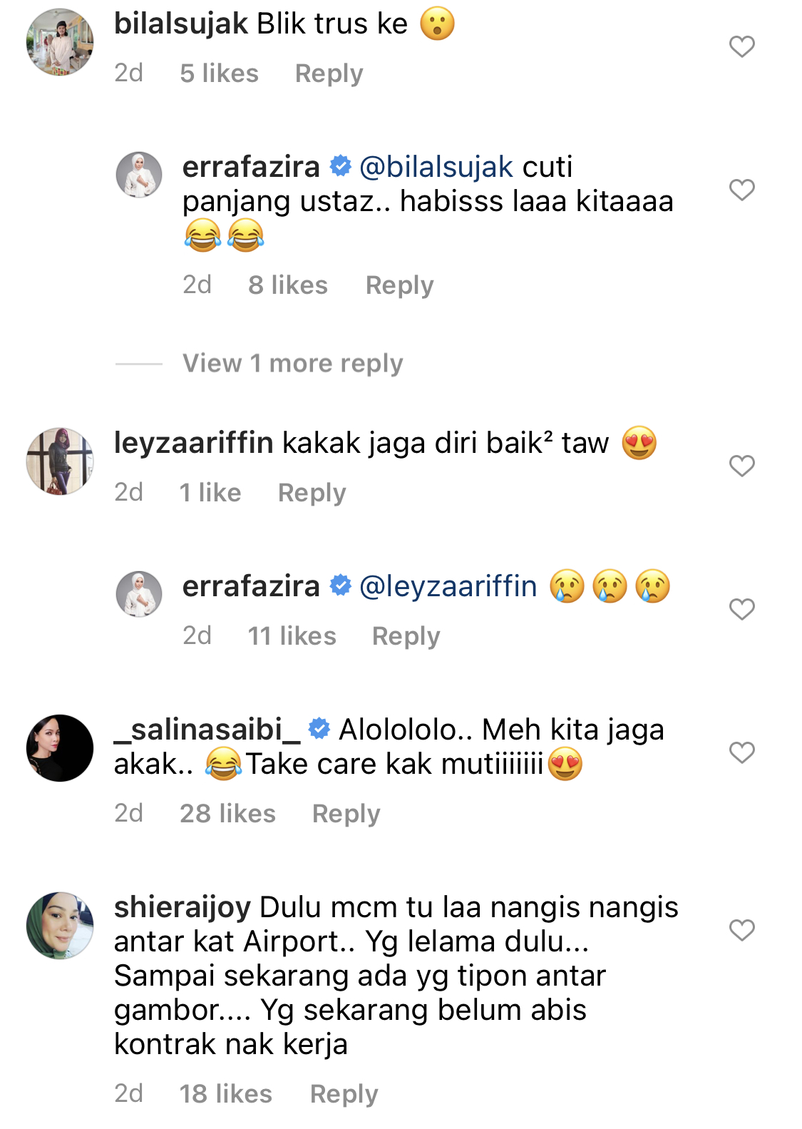 “Terima Kasih Jaga Saya, Aleesya Sama Ibu Dengan Penuh Kasih Sayang,”-Pembantu Rumah Balik Negara Asal, Erra Fazira Akui Rasa Ketiadaannya