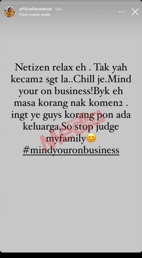 “Tak Yah Kecam-Kecam Sangat La, Chill Je,” – Isu Aiman Tino, Fara Hezel Minta Netizen Releks