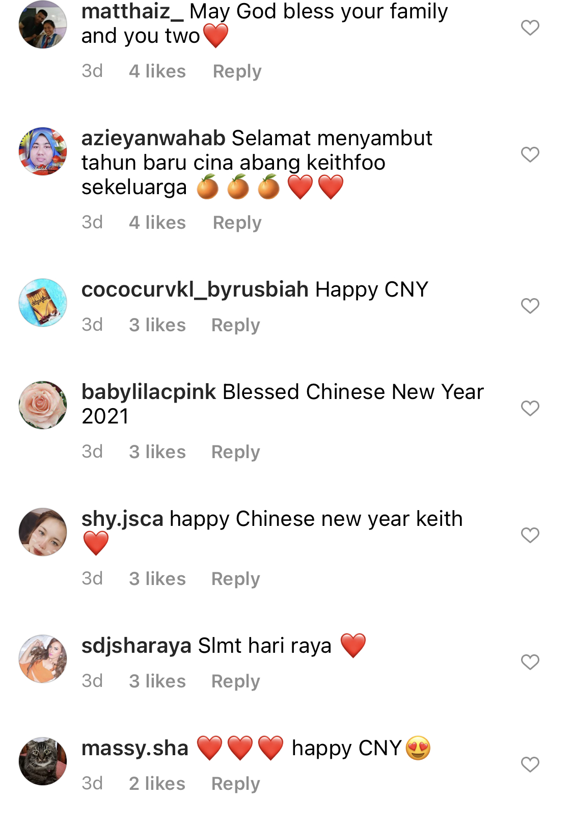 Rai Tahun Baru Cina & Hari Jadi Bekas Isteri Dengan Anak, Peminat Doakan Yang Baik-Baik Buat Keith Foo