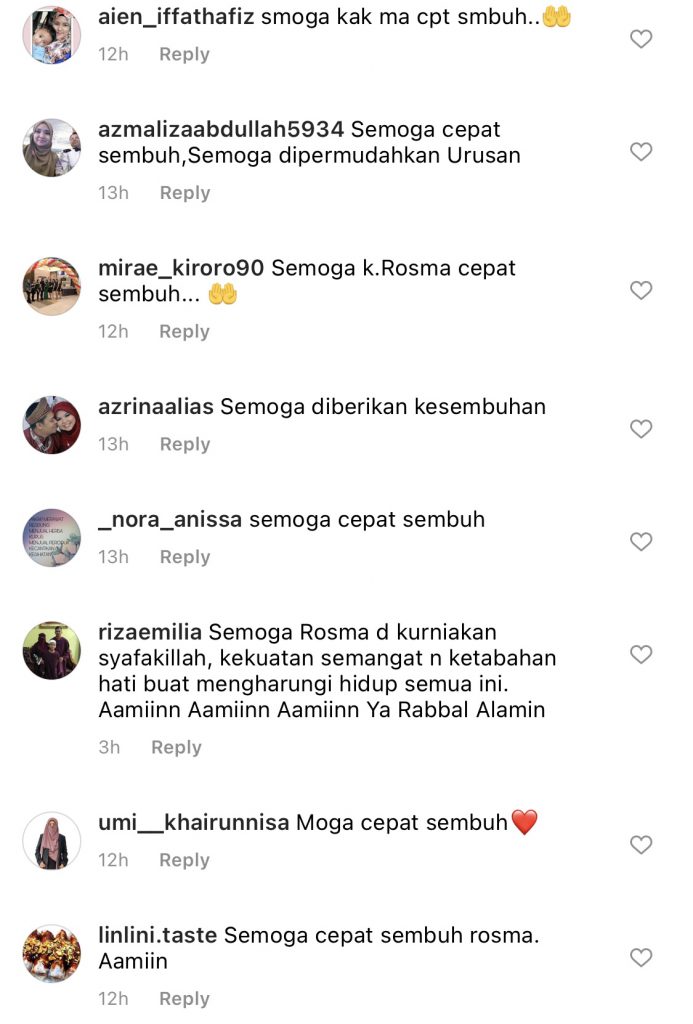 “Abang Doakan Sayang Cepat Sembuh,” – Dimasukkan Ke Hospital, Khai Titip Doa Kepada Rosma Agar Kuat & Kembali Sihat