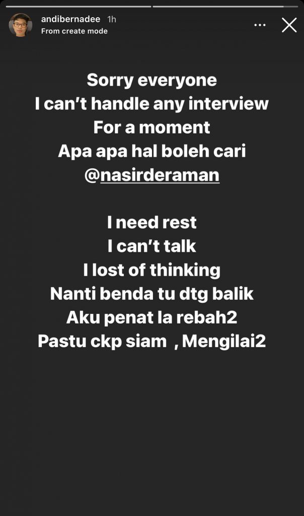 “Rakan Serumah Maklumkan Saya Meraung Dan Memekak Tak Ingat Dunia,” – Jumpa Paku Karat & Katak Kering, Andi Bernadee Jadi Mangsa Sihir