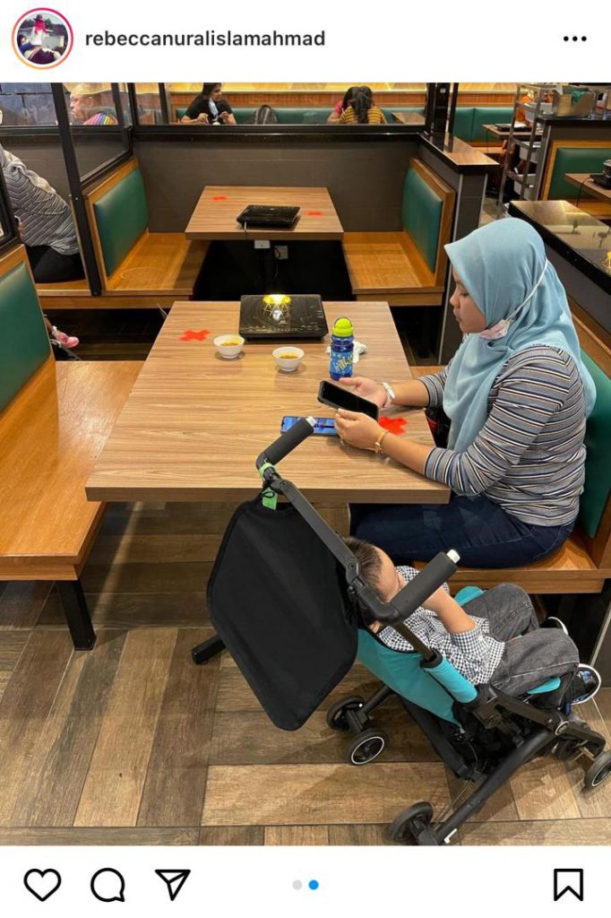 “Sedangkan Anak Saya Duduk Di Stroller Dan…” – Keliru Syarat Hanya 2 Orang Dibenarkan ‘Dine In’ Di Restoran, Datin Rebecca Mohon Penjelasan