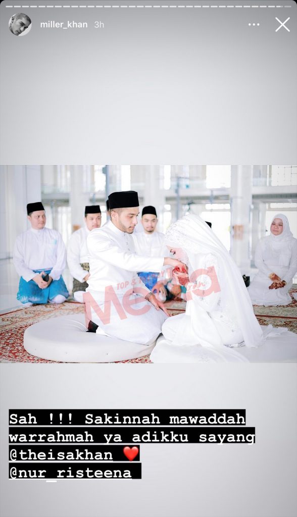 “The Beginning Of Forever, With You My Loving Fiance,” &#8211; Tahniah! Miller Khan Umum Bertunang